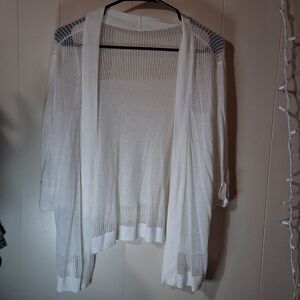 Chic White Women's Cardigan